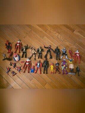 Marvel Action Figure Huge Lot X28 Spider-man, Wolverine, Iron Man, Hobgoblin